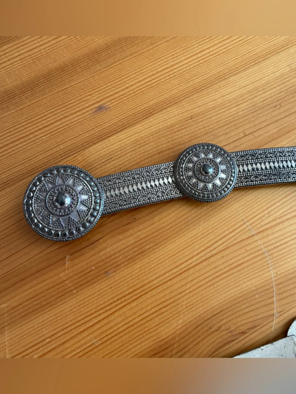 Vintage All Metal Concho Boho Belt